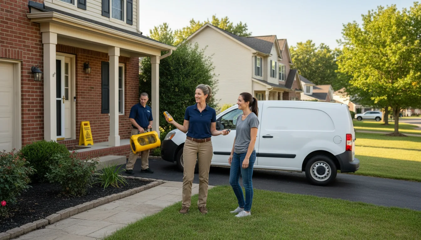 Residential water damage restoration in New Orleans, LA
